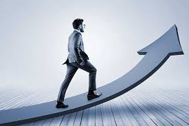 Screen showing a list of job postings and a professional profile, representing a career portal