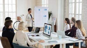 Team discussing project requirements