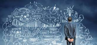 IT professional looking at career data